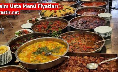Zaim Usta Menü fiyat listesi