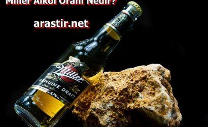 Miller Alkol Oranı Nedir? Miller İçerisinde Alkol Olarak Ne Vardır?