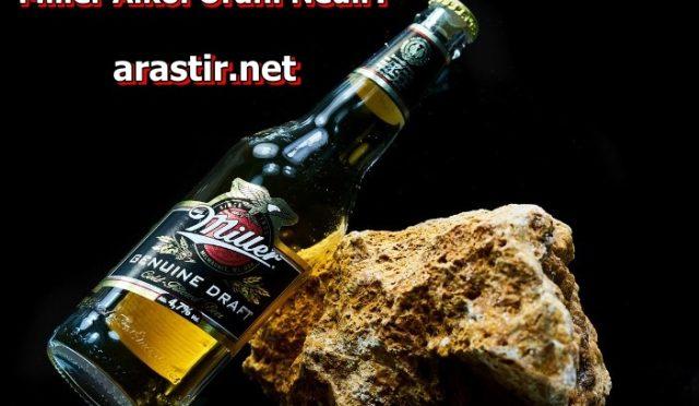Miller Alkol Oranı Nedir? Miller İçerisinde Alkol Olarak Ne Vardır?