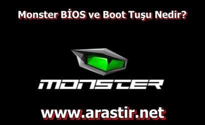 Monster BİOS ve Boot Tuşu Nedir?