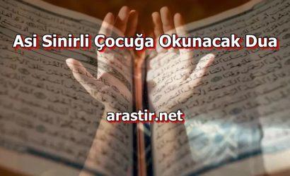 Asi Sinirli Çocuğa Okunacak Dua